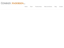 Tablet Screenshot of conradianderson.com